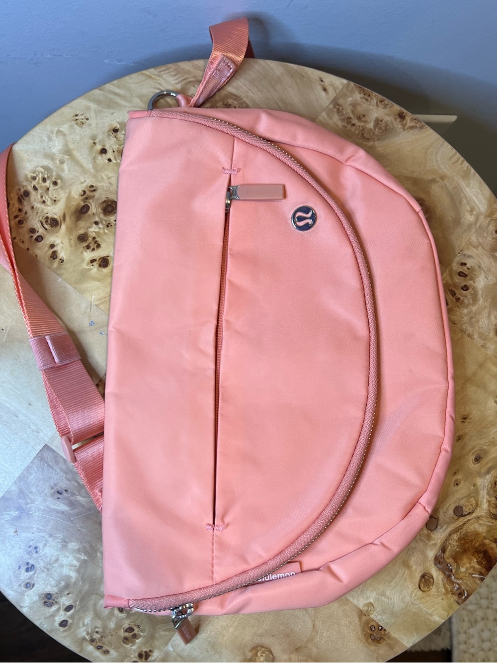lululemon Curved Coral/ Peach Crossbody Bag